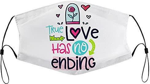 Masque anti-poussière en polyester avec filtre True Love sans fin
