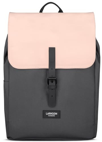 LARKSON Zaino Donna Rosa - Ida - Borsa Zainetto Porta PC 13 Pollici - Ideal per l'Università, il Lavoro, il Tempo Libero - Idrorepellente