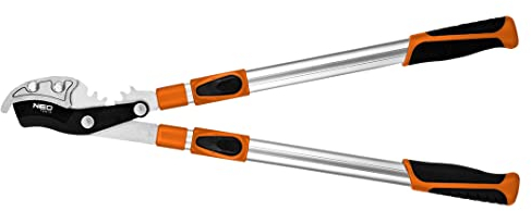 NEO TOOLS Tijeras de podar para setos, tijeras de podar ergonómicas para jardín, herramienta de jardinería, universal, hoja de precisión, diámetro de corte: 42 mm