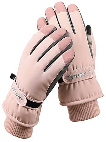 Guantes de invierno cálidos, guantes de esquí, impermeables, transpirables, resistentes al frío, pantalla táctil para mujer, hombre, correr, snowboard, esquí, senderismo, motocicleta, equitación