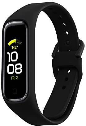 kwmobile Ersatzarmband kompatibel mit Samsung Galaxy Fit 2 Armband - Fitnesstracker Band aus Silikon in Schwarz