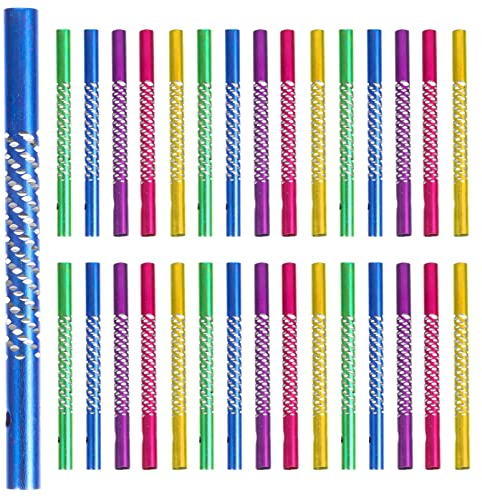 Windspiel-Röhren zum Selbermachen für Kinder: Operitacx 50 Stück Aluminium-Windspiel-Röhren zum Selbermachen, Garten, Outdoor, hängende Dekoration, Basteln für Erwachsene und Kinder, 5 Farben