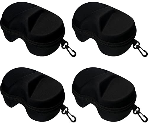 YDQUANI 4 Pcs Diving Mask Cases, EVA Portable Swim Goggles Boxes Scuba Mask Cases Protective Carrying Bags with Buckle for Sunglasses Eyeglasses