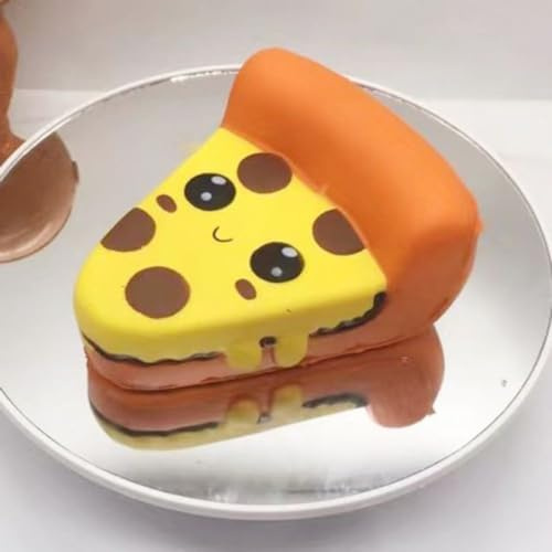 1 Pc Giant Squishies Smore Waffle Cake Pizza Hot Dog Cup Cake Burger Popcorn Soft Slow Rising Squeeze Stress Relief Kids Toy Valentines Day Gifts (Pizza)