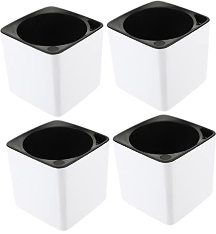 HEMOTON 4pièces Pot De Fleurs Plastique pour Chlorophytum Pot De Fleurs Suspendu Plastique Jardinière Suspendue Suspendu avec Absorption Eau