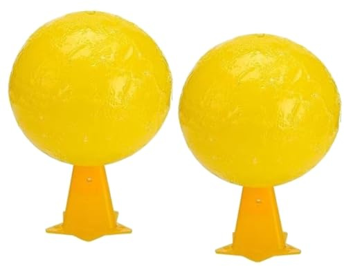 Trampa for Moscas De La Fruta, 2 Unidades, Ligera, for Interior, Trampas Adhesivas Amarillas Multifunción for Mosquitos, con Funda Y Cinta Adhesiva De Doble Cara for Interior