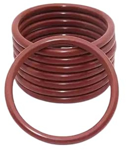 10 Pcs di O-ring in gomma fluorurata, 26mm di diametro esterno 19mm di diametro interno 3.5mm di larghezza, guarnizione di tenuta VMQ, Marrone
