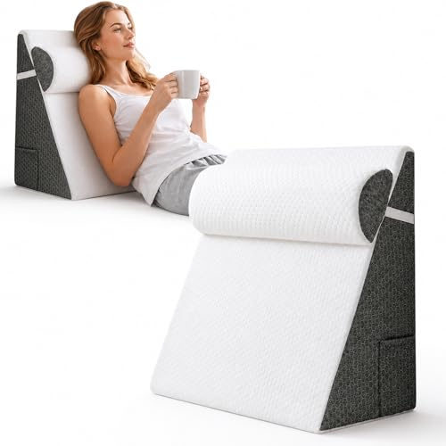 Coussin Orthopédique Triangulaire, Inclinable, 3 en 1, Mémoire de Forme