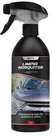 Limpiador de Mosquitos para coche | 1L - 5 LITROS |Quita insectos eliminador de mosquitos y resina |Anti insectos para limpiar insectos en frontales, parachoques, espejos retrovisores,visera del casco