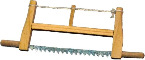 FADEDA Carpenter Saw/Height: 0 cm/Hand-Painted/Detailed Nativity Scene Figures - Christmas Table Decoration Nativity Accessories