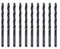 DelitonGude Allongé 4,0mm Lot de 10 forets hélicoïdaux HSS M35 de 4,0 mm en acier rapide - Convient pour aciers, fonte et autres métaux (4,0 mm)