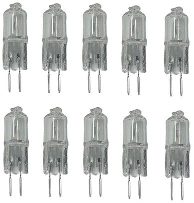 JZLBBC Bombillas Halógenas G5.3 12V 35W Regulable Bombilla De Cápsula G5.3 Base Blanco Cálido,50W,10Pc