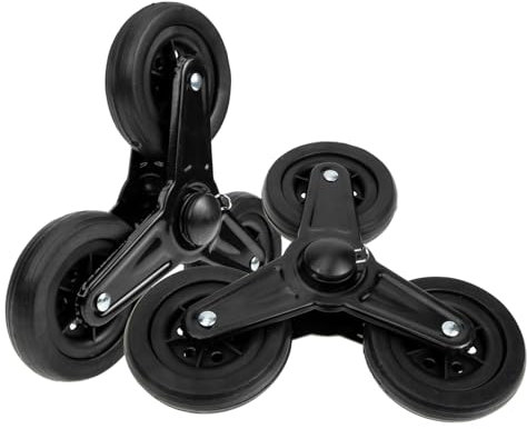 SEWACC Heavy Duty Treppensteigen Trolley Möbel LKW Rad Dolly für Dreieck Warenkorb Räder Treppe