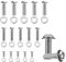 Gosknor 30pcs Kit de Vis de Montage TV, Kit Matériel Montage TV Universel Acier M4 M6 M8 Mount Screws & Entretoises Accessoires pour Fixation Support d'Écran