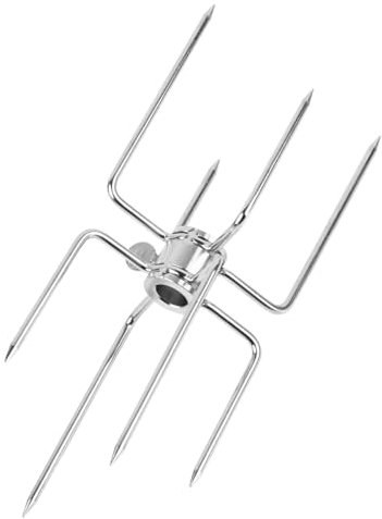 BUYGOO Forchetta Girarrosto in Acciaio Inossidabile Doppia Estremità Aghi da Carne per Spiedo Barbecue Forchette di Carne per Pollo Barbecue per Spiedini Accessori per Girarrosto Spiedo per Girarrosto