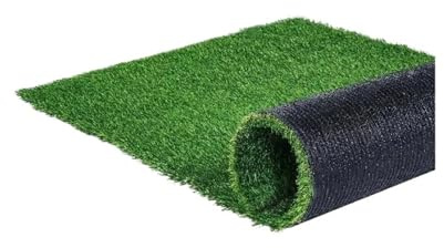 Tappeto in Erba Artificiale Tappeto Erboso Verde 1.38/1.57 Zerbino Finto for Patio Esterno Decorazione del Prato Facile da Pulire con Fori di Drenaggio(4x6ft 1pcs)