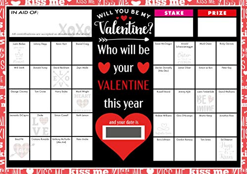 Totally Bonkers - Valentines Day Fundraising Scratch Cards - 40 Square - A5 (148x210mm) - 5 Pack - TB0125 - Blind Card