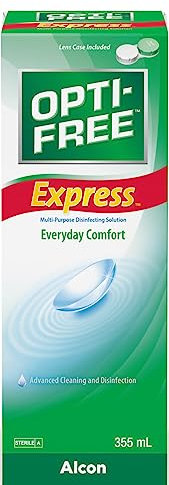 Opti-Free Express concact Lens Care Solution | Single Bottle | 1 x 355 ml