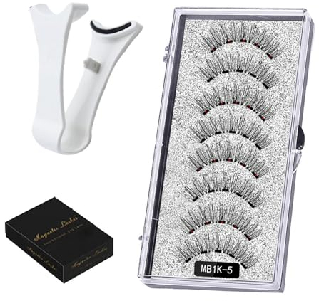 1Pcs Magnetische Wimpern - Magnetic Lashes Natürlicher Look Mit Eyeliner Und Ohne Eyeliner - Magnetwimpern Mit 1 Pinzette