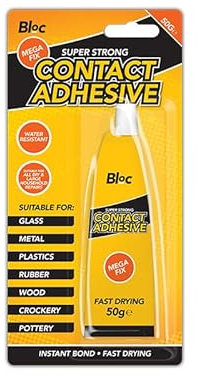 All Purpose Household Water Resistant Glue Strong Shoe Sole Glue | Heavy Duty Wood Liquid Strong Bonding Tiles Floor Metal Leather Glass Rubber Plastics Paper CONTACT ADHESIVE 70g