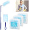 60 PCS Dust Magnet Disposable Dust Removal Brush Long Handle Short Handle Dust for Household Cleaning Doors Windows Wardrobes Pendant Lights Ceiling Fans