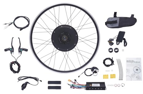 Mqwdxzfes 28 tum/29 tums elcykel konverteringssats bakhjul, 36 V 250 W e-cykel byggsats med LCD-display, skjuthjälpmedel och krysskontroll, PAS, Ebike konverteringssats för 28 tum 29 tum 700C City