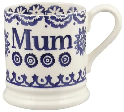 Emma Bridgewater Blue Hen & Border Mum 1/2 Pint Mug