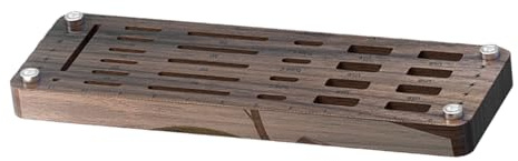 Supporto di archiviazione in legno di noce per schede di memoria, 25 slot, per schede da scrivania, organizer, dispositivo USB, torta TF tipo C, ES