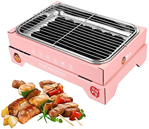 Abbto Griglia USA e Getta - Monouso Carbone Compatto Griglie a Carbone Accessori da Campeggio | Strumenti per Barbecue per grigliate all'aperto Cucinare Campeggio Escursionismo Picnic Tailgating