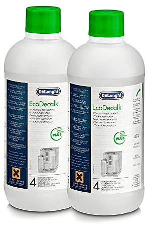 Delongui 5513296041 Descalcificador Cafetera DeLonghi EcoDecalk Líquido Descalcificador (500 ml botella), 2 unidades