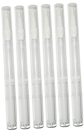 FOMIYES 6pezzi Pennina Trasparente Vuota Punta Pennello Contenitore Per Olio Per Unghie Applicatore Per Cosmetici Liquidi Tubo Per Liquido Vuoto