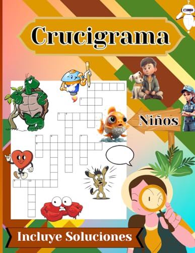 Crucigramas para niños: Libro de actividades en español (Spanish Edition)