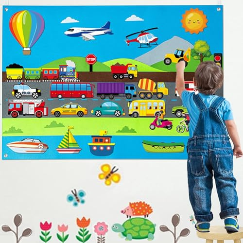 Kit SUQ d'activités en feutre, planche réutilisable et suspendable, jouet éducatif de storytelling