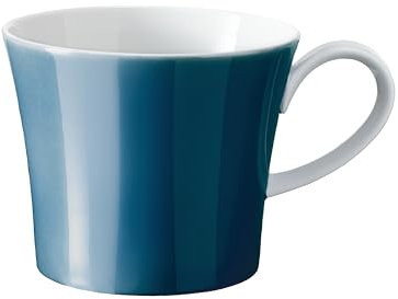 KPM Berlin Colors of BERLIN Porzellan Tasse, Frühstückstasse, Kaffeetasse 0,3l handmade, Tegel Lüster-Farbe Tiefblau im Geschenkkarton