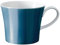 KPM Berlin Colors of BERLIN Porzellan Tasse, Frühstückstasse, Kaffeetasse 0,3l handmade, Tegel Lüster-Farbe Tiefblau im Geschenkkarton