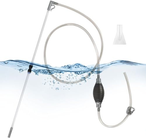 Aquarium Reiniger 3 in 1 Aquarium Wasserwechsler Kiesreiniger für Aquarien mit Einstellbarer Durchflussregelung Aquarium Sauger Mulmsauger Aquarium für Aquarium Wasserwechsel und Filter Sandreinigung