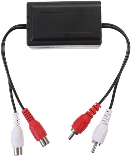OATIPHO Isolateur De Boucle De Masse Filtre Anti-parasites pour Amplificateur Autoradio Alternateur Système Audio De Voiture