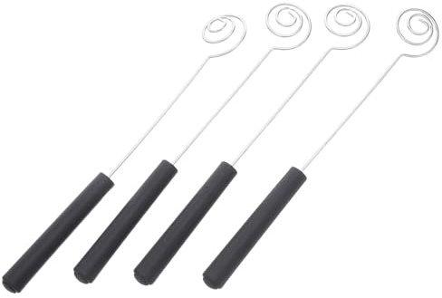 Hemobllo Tenedor de Acero Inoxidable para Mojar Chocolate 4 Unidades Utensilios Reutilizables para Fondue y Decoración de Postres Fiestas y Reuniones