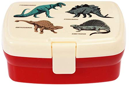 Rex London Children's Lunch Box with Tray - Dinosaurs