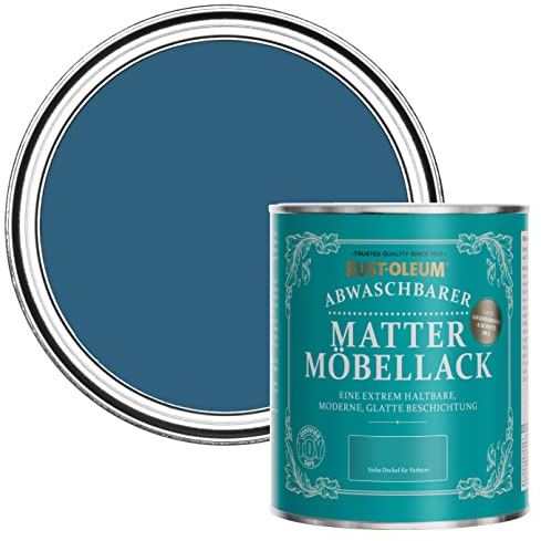 Rust-Oleum Blue Furniture & Skirting Board Paint in Matt Finish - Cobalt 750ml,
