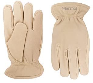 Marmot Herren Basic Work Glove, gefütterte Lederhandschuhe, robuste Arbeitshandschuhe, mit schnelltrocknendem Innenfutter