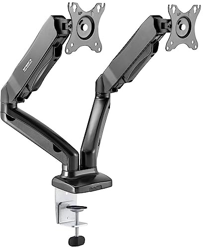 SpeaKa Professional Monitorfäste SP-MM-910 2 Skärm(ar) 43,2 cm (17) - 81,3 cm (32) Svart Svängbar, Tiltbar, Justerbar