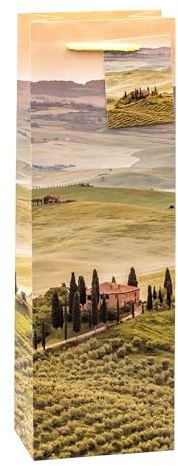 K3T Geschenktüten TOSKANA für Wein- und Sektflaschen, 3er Packung, Größe: Flasche (HxBxT 36 x 12 x 8 cm), Art.Nr. 82280-1