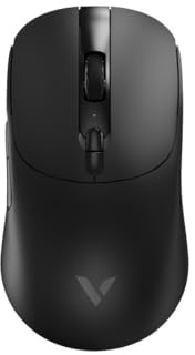 Rapoo V200PRO trådlös 2,4 GHz högpresterande spelmus med 26 000 DPI optisk sensor, 50 G acceleration, 650 IPS, upp till 160 timmars batteritid, PC/Mac – svart