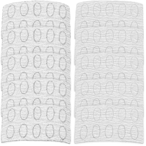 Garneck 10sheets Oval Sandpaper Blocks Nail Tech Essentials Sanding Discs for Pedicure Replacement Electric Polishing Pad