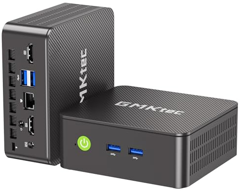 GMKtec G3 Pro Mini PC 16GB RAM 256GB SSD M.2 Intel i3-10110U 4.1GHz Mini Desktop con supporto VESA per ufficio, casa, azienda, HTPC, Proxmox, doppio display 4K, WiFi 5