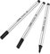 STABILO - Premium Fasermaler mit Pinselspitze 68 brush - 3 Stück - Schwarz