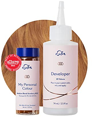 eSalon Permanent Hair Colour Set - 9X Allure Award Winning, 100% Grey Coverage, At-home Hair Dye, 0% Ammonia, Multi-dimensional Shades, Professional Grade