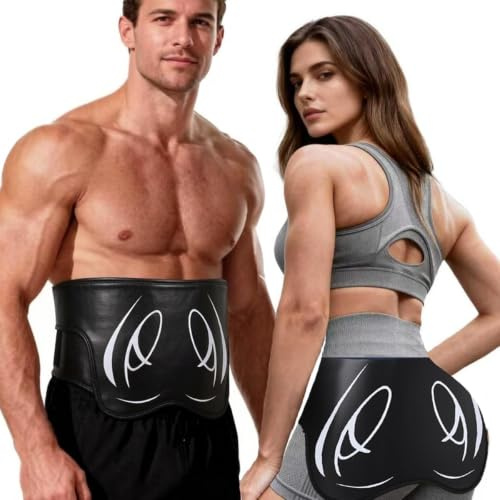 Electrostimulateur Musculaire Massage des hanches, Ceinture Abdominale Electrostimulation,8 Modes et 19 Intensités EMS Electrostimulateur Glutei, Renforcer Les Abdomen/Bras/Jambes/Fesses