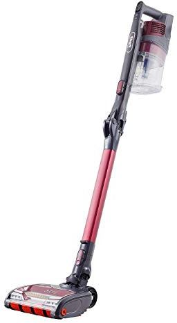 Shark Cordless Stick Vacuum Cleaner [IZ251UKT] Anti Hair Wrap, Pet Hair, Twin Battery, Red, Burgundy